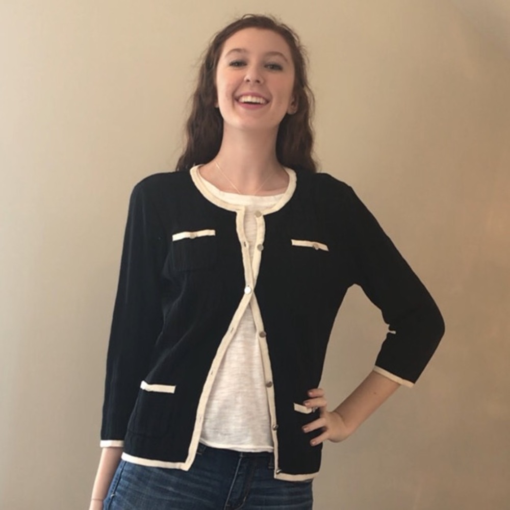 New York & Company black and white sweater